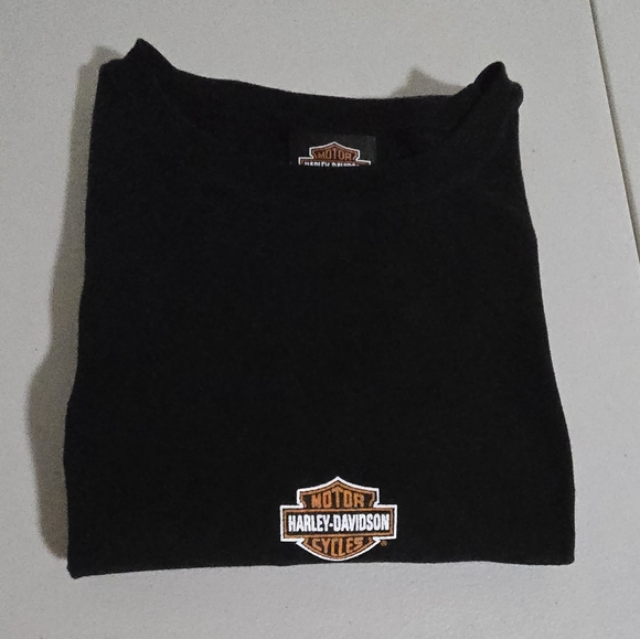 Harley Davidson Basic Black Women's T Shirts Size XL - Picture 1 of 9